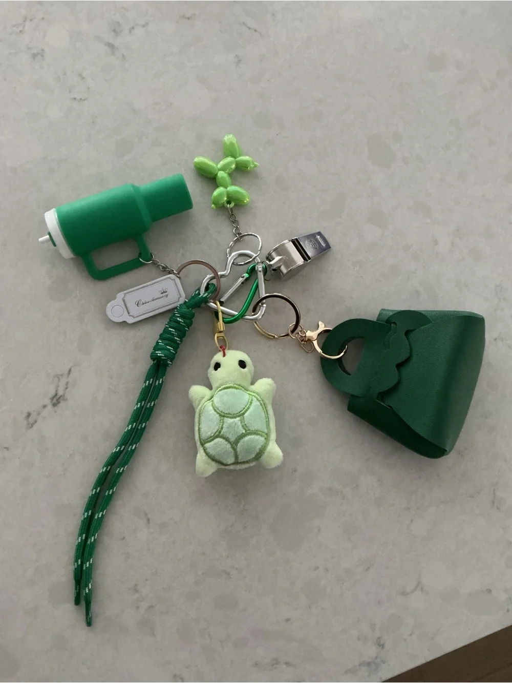 Green Junk Charm Bag Charm NWOT